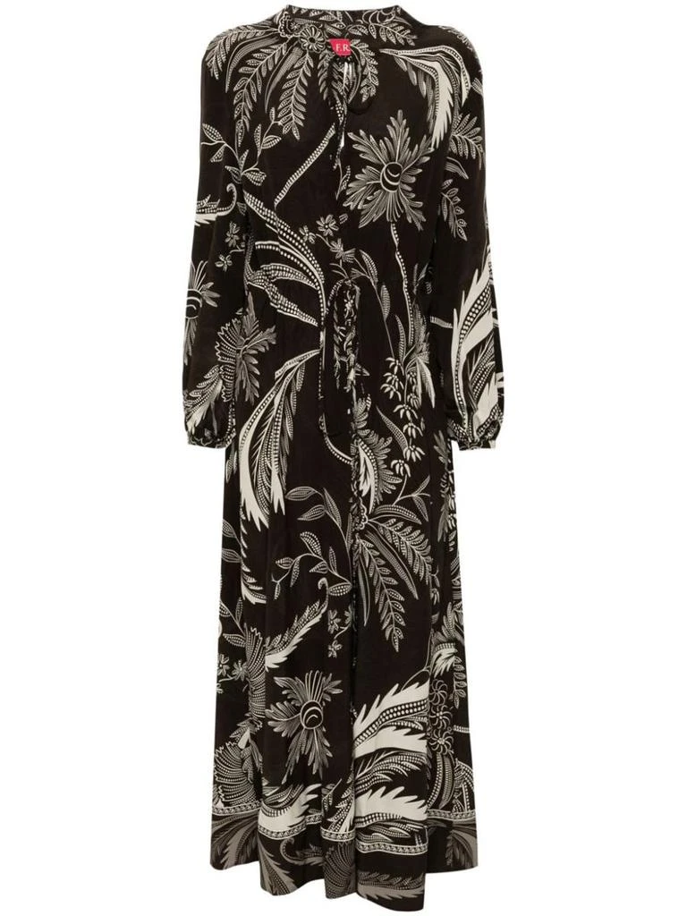 F.R.S. - For Restless Sleepers F.R.S. - For Restless Sleepers Printed Silk Dress 1