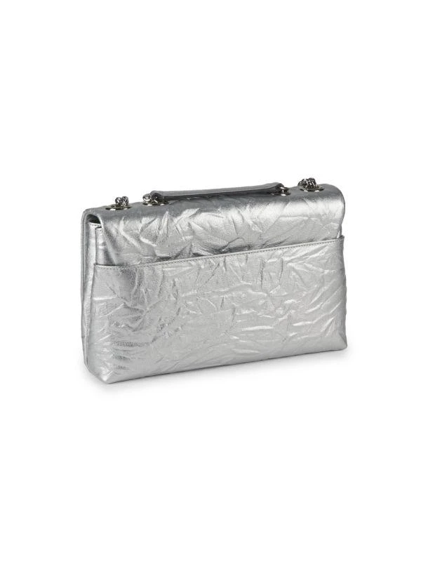 Karl Lagerfeld Paris Lafayette Cinkle Leather Shoulder Bag 4