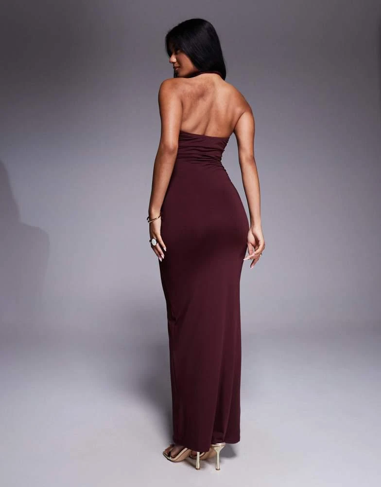 SNDYS SNDYS metal hardware detail twist halterneck maxi dress in burgundy - Dresses & Skirts - Free Shipping - BeyondStyle SNDYS SNDYS metal hardware detail twist halterneck maxi dress in burgundy - Dresses & Skirts - Free Shipping - BeyondStyle