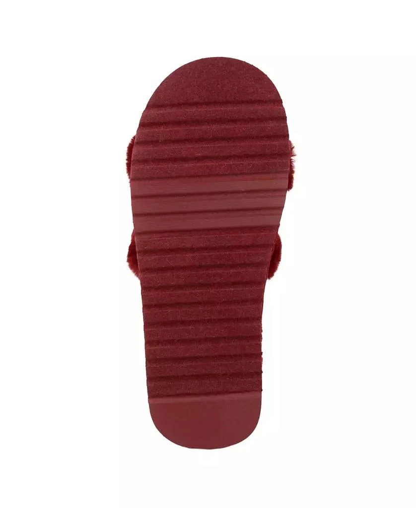 Juicy Couture Women's Halo Faux Fur Slip-On Slippers 5
