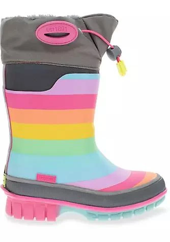 Western Chief Toddler/Youth Girl
s Rainbow Rules Winterprene Rain Boot