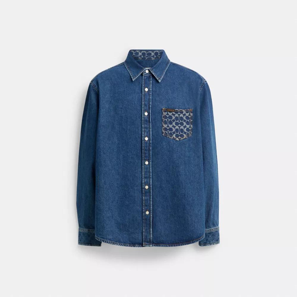 Coach Long Sleeve Denim Shirt