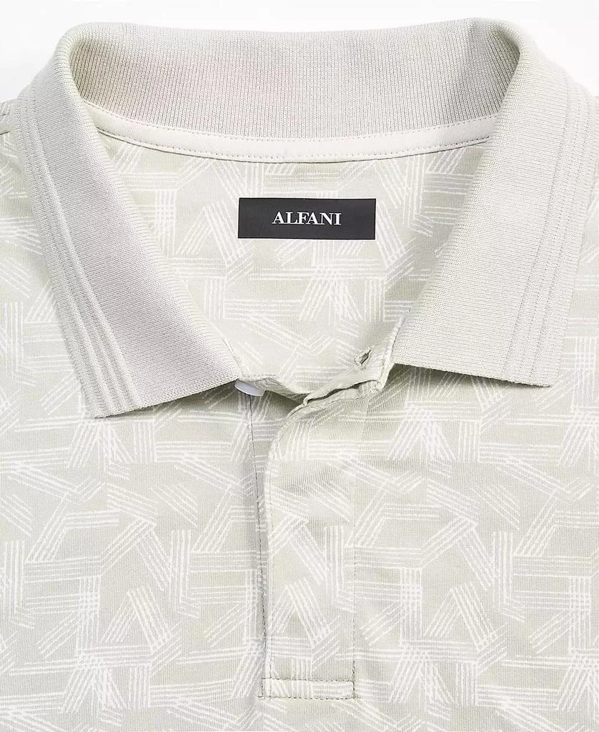 Alfani Men's Distressed Geometric Pattern Polo Shirt, Created for Macy's 5