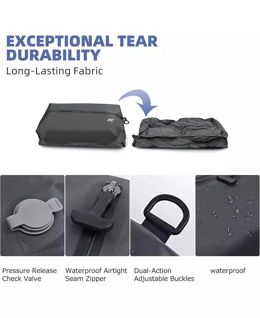 Urbanmax Reusable Vacuum Compression Bags with Pump (20") - Space-Saving Waterproof Travel Storage for Luggage 5