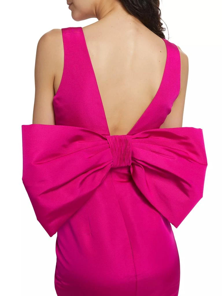 Alexia María Carlota Silk Bow-Embellished Mermaid Gown 6