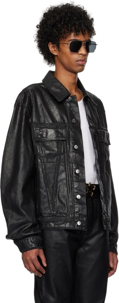 AMIRI Black Waxed MA Quad Denim Jacket 2