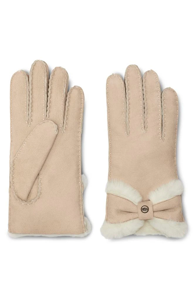 UGG Bow Genuine Shearling Gloves 1
