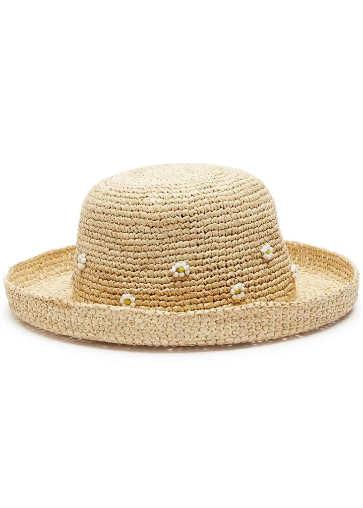 Lack of Color Daisy Cruiser embellished raffia hat  1