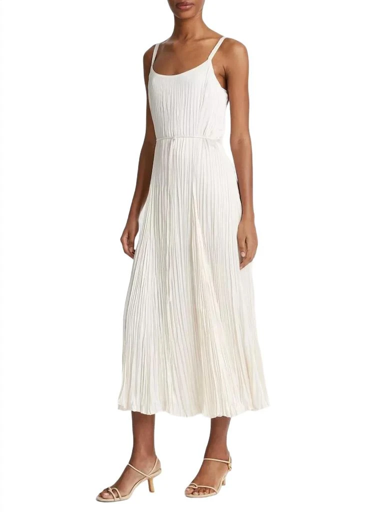 Vince Crushed Relaxed Slip Dress In Chiffon 2
