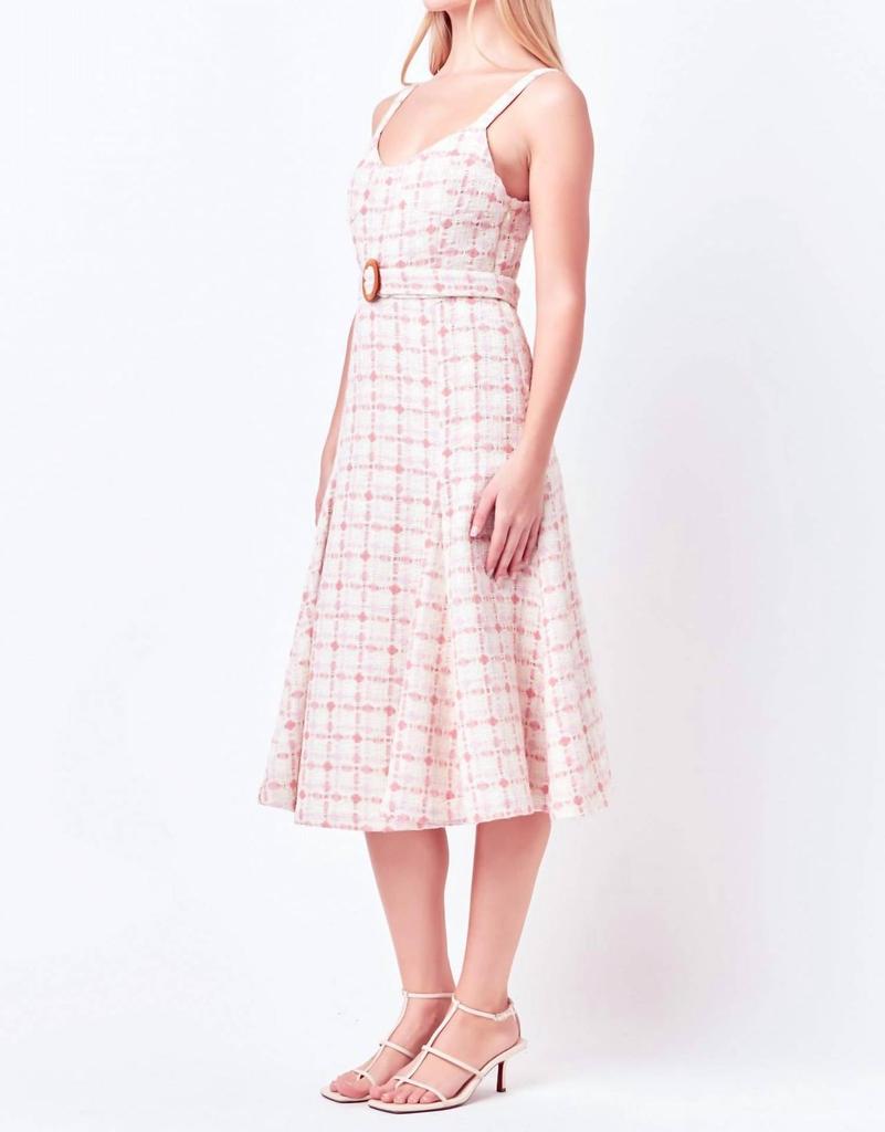 English Factory English Factory - Belted Midi Dress