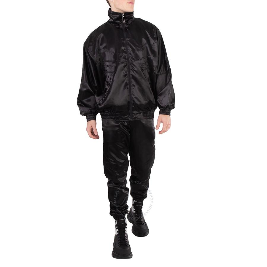 Etudes Black Tour Satin-Finish Trousers