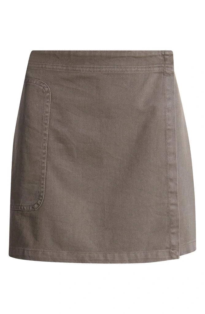 Treasure & Bond Wash Effect Cotton Utility Miniskirt 5