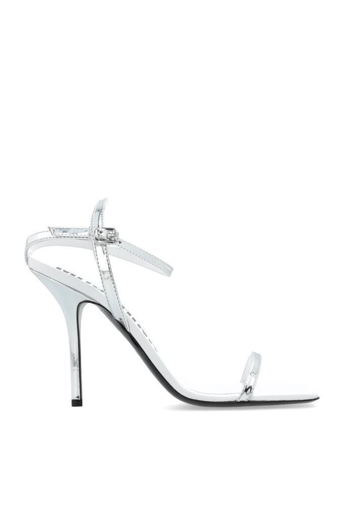 シューズ・サンダルその他 MOSCHINO COUTURE Woman Heeled sandals Silver MOSCHINO COUTURE Heeled sandals woman Moschino Couture