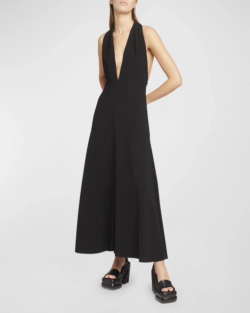 Proenza Schouler Matte Viscose Crepe Twist-Back Maxi Dress 6