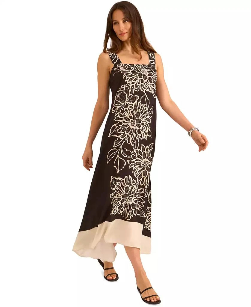 chinese dress ladies Vince Camuto Women's 4 Teir Maxi Dress, Classic Navy at Amazon Women's  Clothing store main image 1