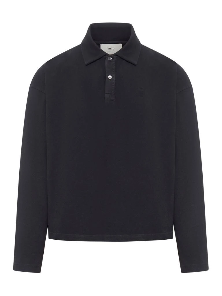 AMI AMI Ami de Coeur cropped Polo Shirt 1