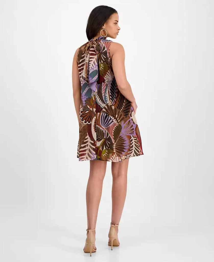 Robbie Bee Petite Printed Mock-Neck Shift Dress 5