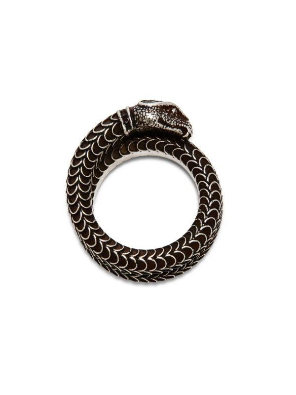 Gucci Sterling Silver Snake Ring 3