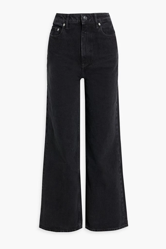 Ganni High-rise wide-leg jeans 1