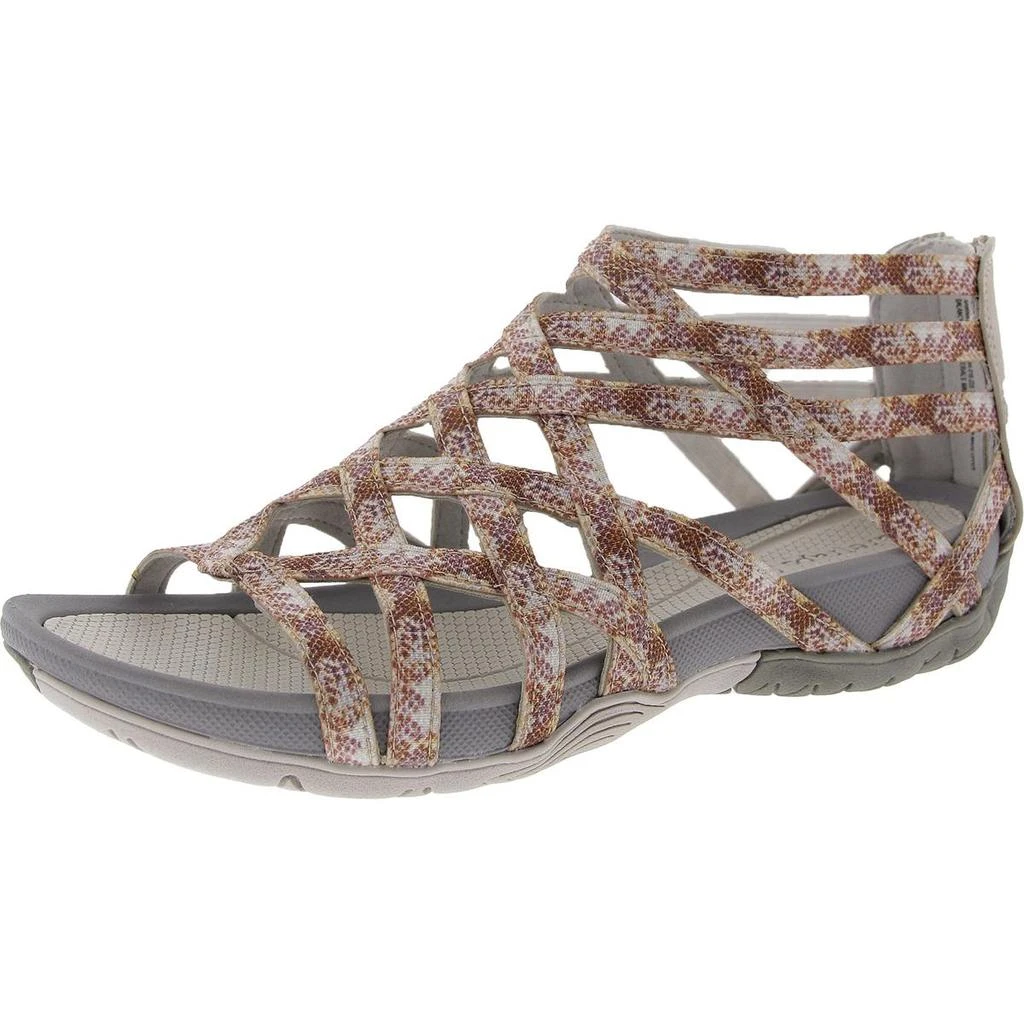 Baretraps Samina Womens Criss Cross Stretch Gladiator Sandals 8