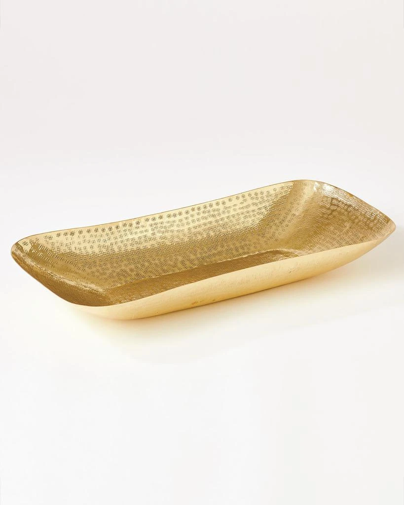 William D Scott Hammered Oval Bowl 1