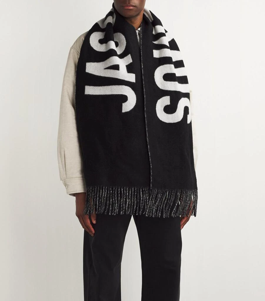 Jacquemus Virgin Wool Logo Scarf 4