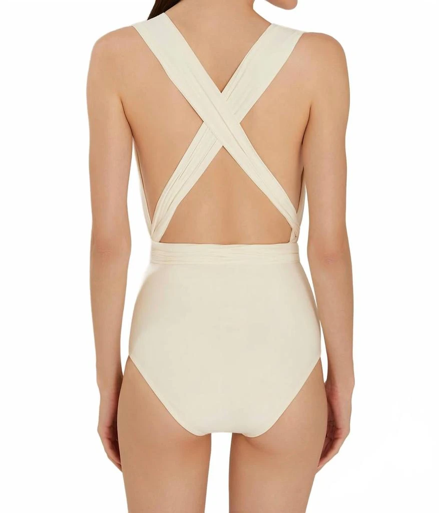 LENNY NIEMEYER Chic Multi-Way One Piece Swimsuit In Off White 2