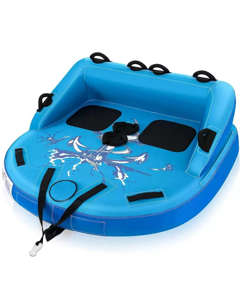 SUGIFT 2 Person Water Sport Inflatable Towable Tubes for Boating-Blue