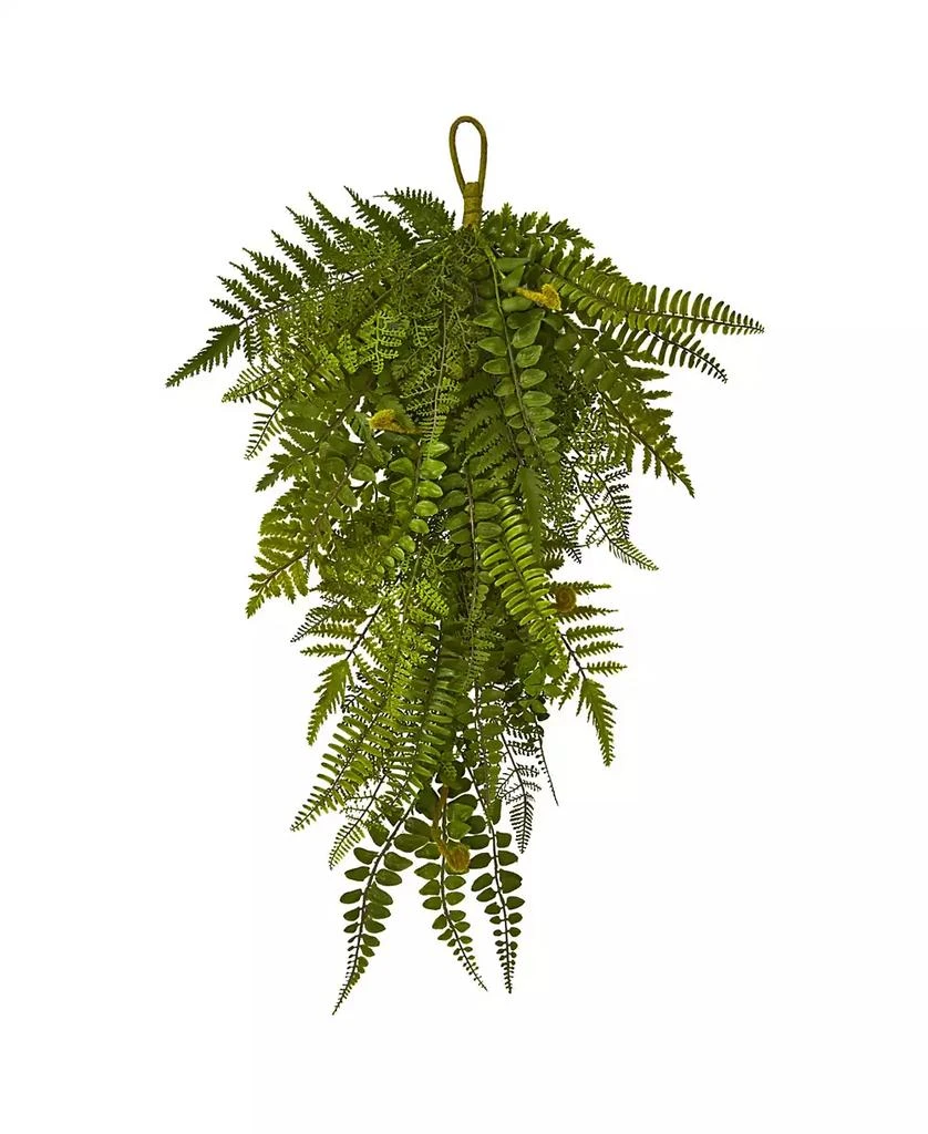 NEARLY NATURAL 28” Fern Artificial Teardrop (Set of 2)