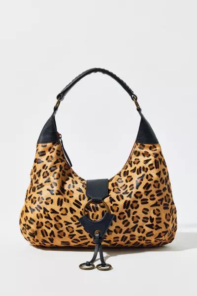 Silence + Noise Silence + Noise Cheetah Print Hobo Bag