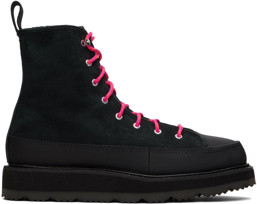 Converse black boots best sale