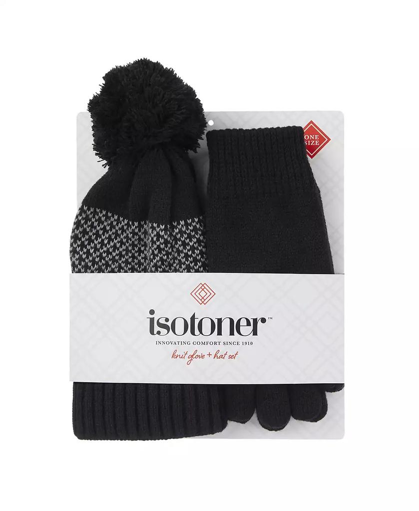 Isotoner Signature Women's Knit Glove and Hat Gift Set