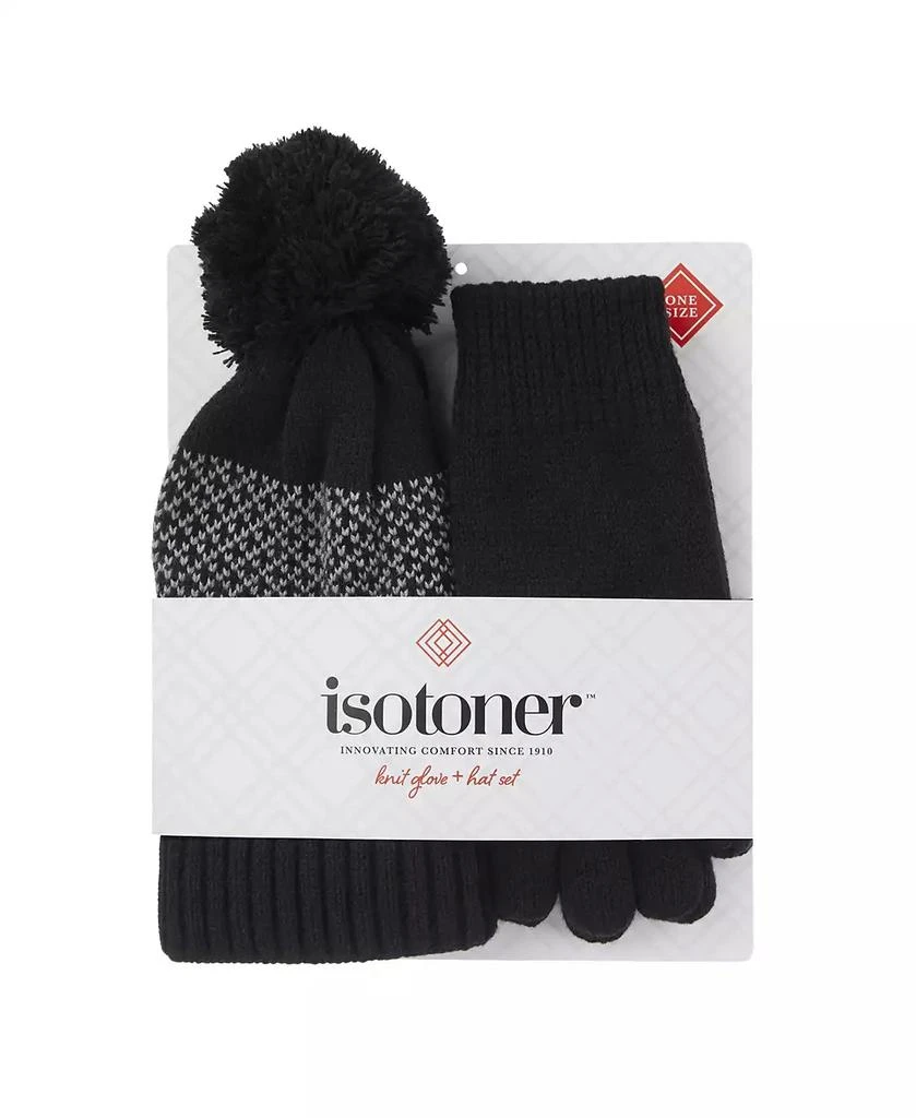 Isotoner Signature Women's Knit Glove and Hat Gift Set 1