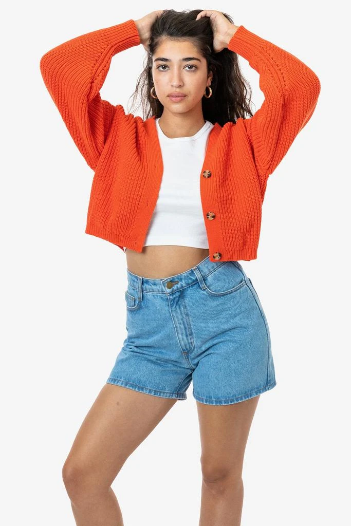 Los Angeles Apparel FM35GD - Fisherman Cropped Cardigan 6