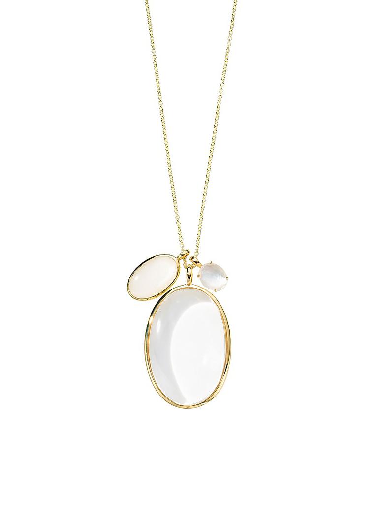 Ippolita Luce 18K Yellow Gold & 3-Stone Pendant Necklace