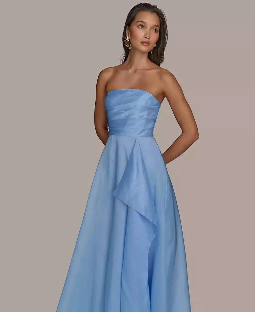 Donna Karan Women's Ruched Strapless Gown 3