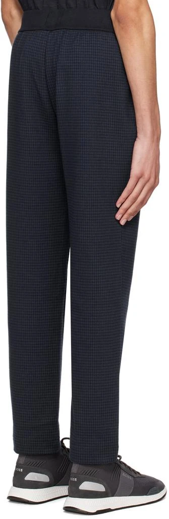 BOSS Navy Check Lounge Pants 3