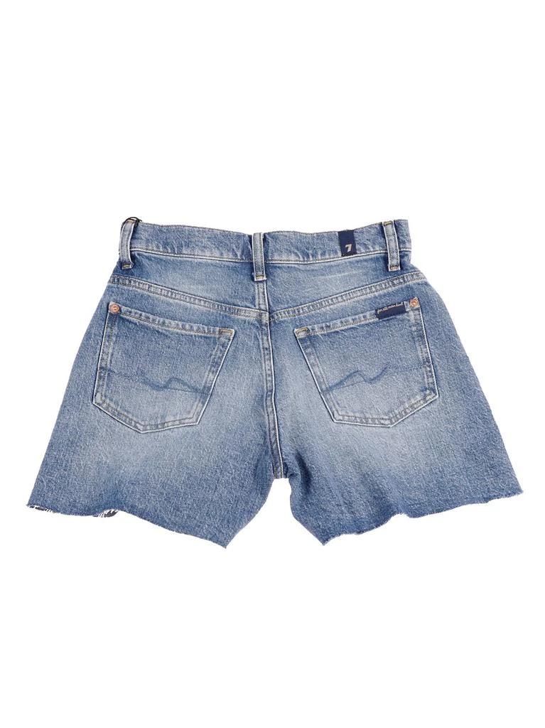 7 For All Mankind 7 For All Mankind Frayed Hem Denim Shorts 2