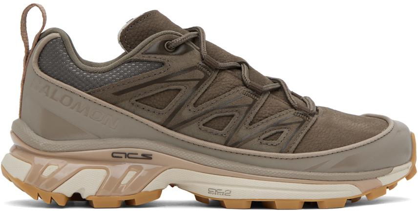 Salomon Brown XT-6 Expanse Leather Sneakers - Casual Shoes