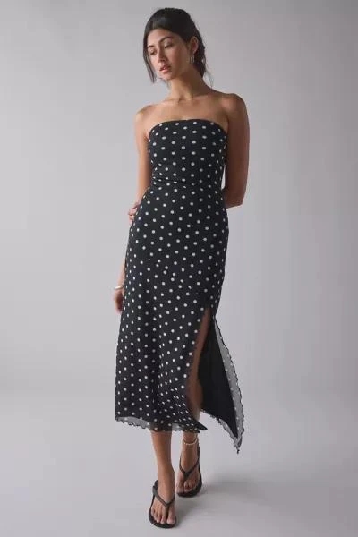 Urban Outfitters UO Samara Mesh Strapless Midi Dress 1