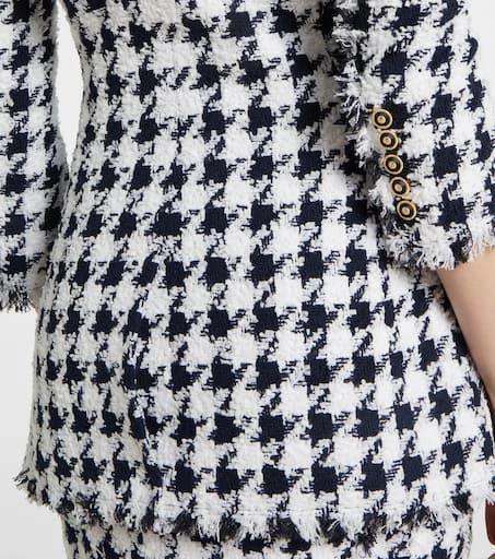 Balmain Houndstooth tweed blazer 5
