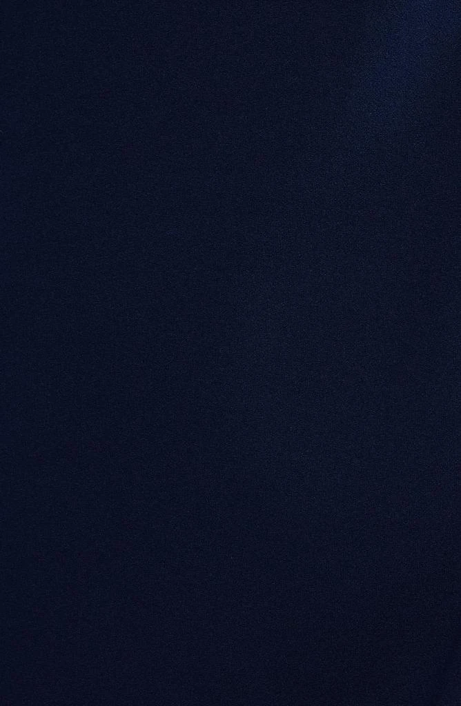 Vince Camuto Brooch Detail Long Sleeve Crepe Shift Dress 6