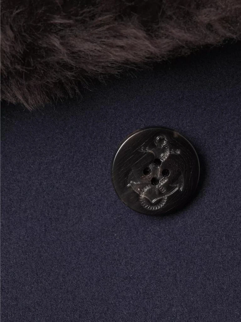 Tory Burch Faux Fur-Trim Wool Peacoat 7