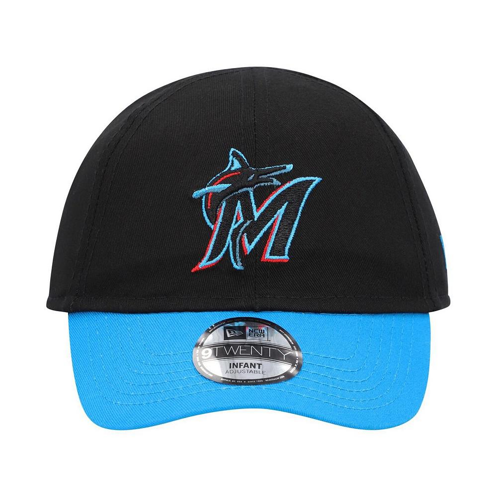 New Era Baby Boys and Girls Black Miami Marlins Team Color My First 9TWENTY Flex Hat