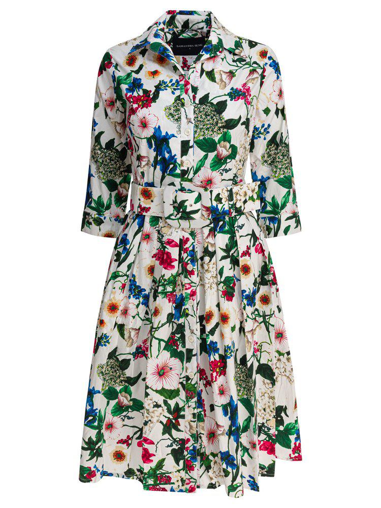 SAMANTHA SUNG Samantha Sung Audrey Floral Dress