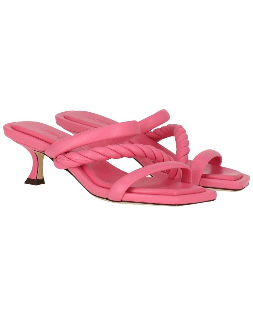Annika leather and rafia sandals – On Sale Now with Up to 31