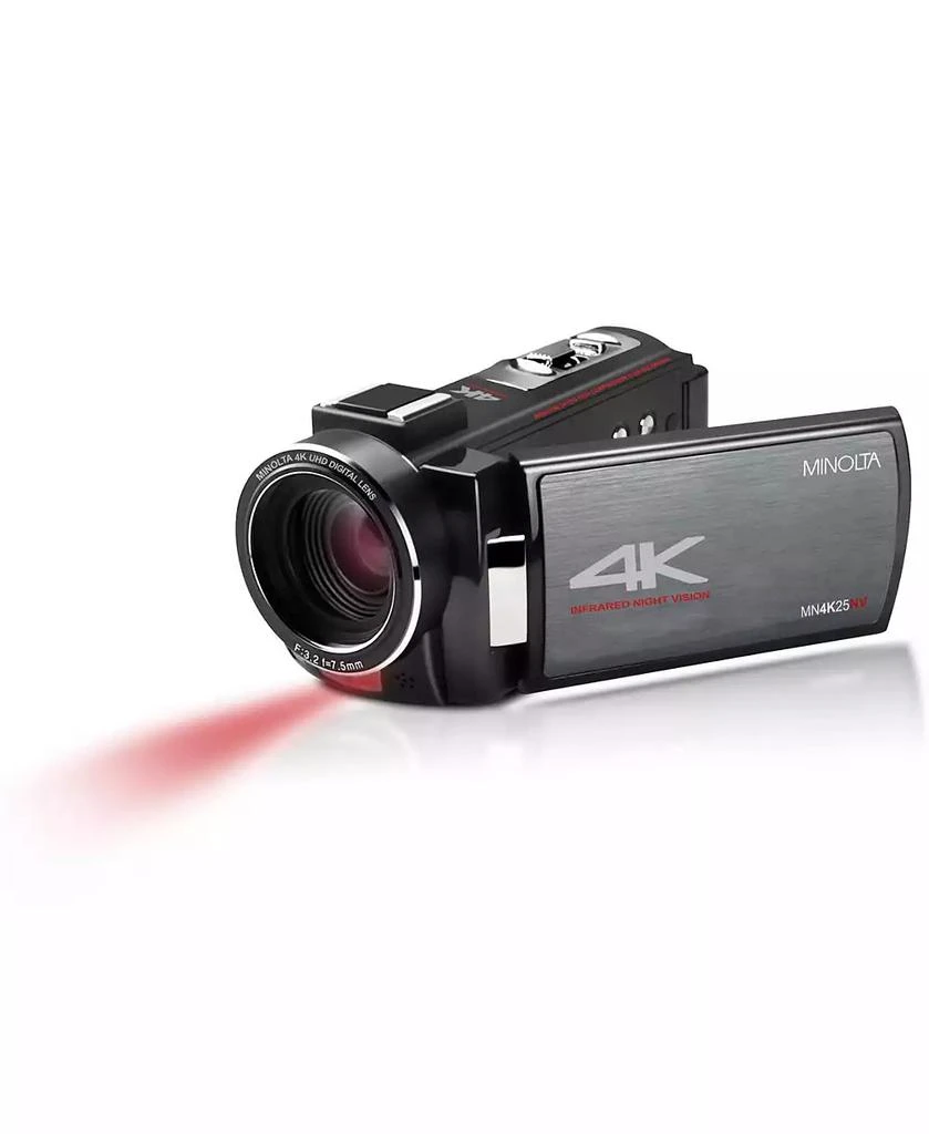 Minolta MN4K25NV 4K Ultra HD 30MP 3" Touchscreen Camcorder with Night Vision with Accessory Kit 2