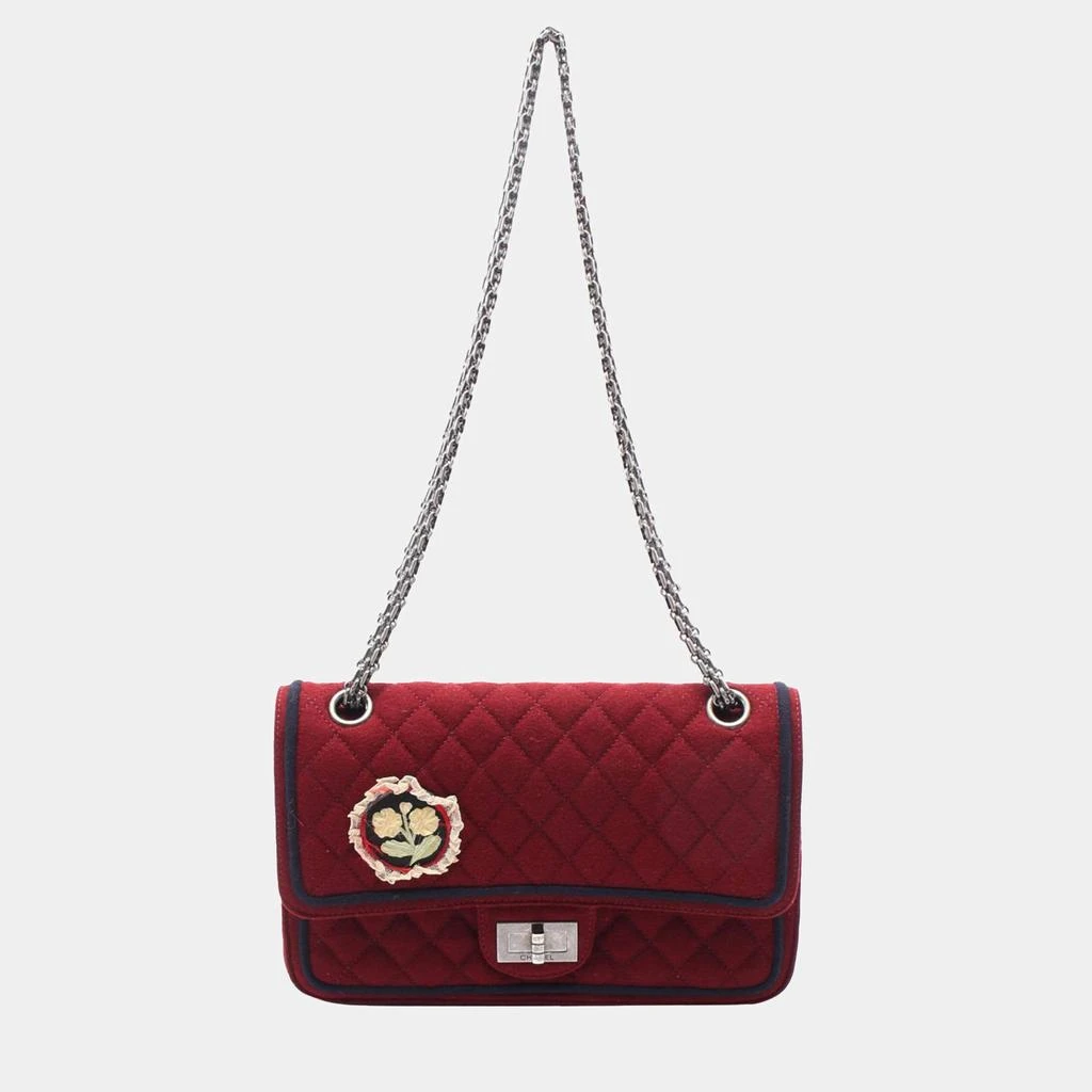 Chanel Chanel Red Wool 2.55 Salzburg CC Edelweiss Flap Bag 1