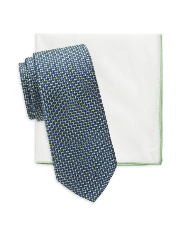 Hickey Freeman 2-Piece Tie & Pocket Square Set 1