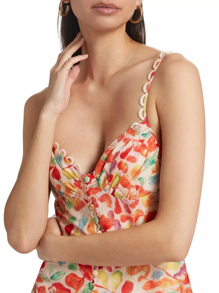 ASTR Tazia Floral A-Line Midi-Dress 6